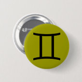 Gemini pin ronde button 5,7 cm (Voorkant /achterkant)