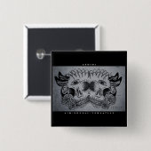 Gemini Print Vierkante Button 5,1 Cm (Voorkant /achterkant)