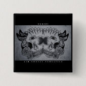 Gemini Print Vierkante Button 5,1 Cm (Voorkant)