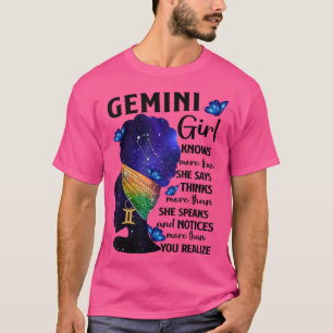 Gemini Queen Sweet als Snoep Birthday Gift for Bla T-shirt
