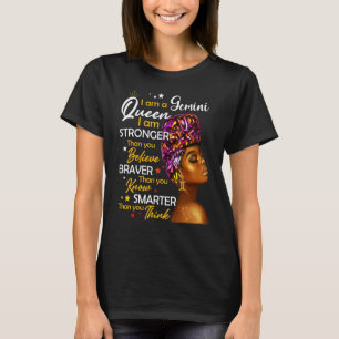 Gemini Queen sweet as Snoep Birthday for Black W T-shirt