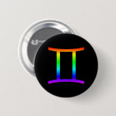 Gemini Rainbow Ronde Button 5,7 Cm (Voorkant /achterkant)