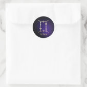 Gemini Ronde Sticker (Tas)