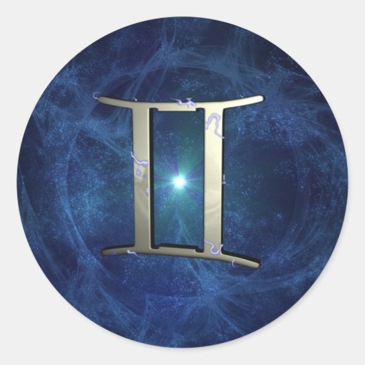 Gemini Ronde Sticker (Voorkant)