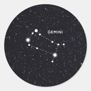 Gemini Ronde Sticker