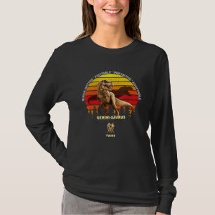 Gemini Saurus Zodiac Gemini 21 jun 20 Twins D T-shirt
