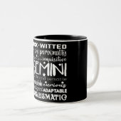 Gemini Sign/Astrology Two-Tone Coffee Mok (Voorkant rechts)