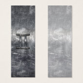 Gemini Sign en Distressed Siver Steel (Devant & derrière)