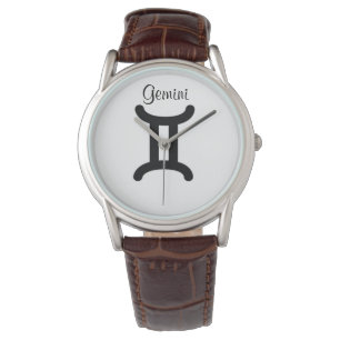 Gemini Sign of the Zodiac Mannen Watches. Horloge