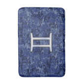 Gemini Sign on Navy Blue Digital Camouflage Badmat (Voorkant Verticaal)