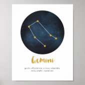 Gemini-signaaldruk Poster (Voorkant)