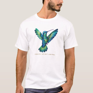 Gemini Spirit Animal Hummingbird Alebrije Male T-shirt