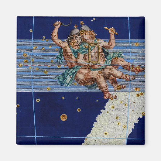 Gemini sterrenkaart Magneet (Voorkant)