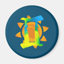Gemini Sun Magnet Magneet