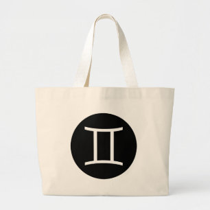 Gemini Symbol Grote Tote Bag