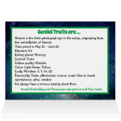 Gemini Symbol Happy Birthday Horoscope Zodiac (Binnen Horizontaal (Boven))