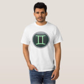 Gemini Symbool en beschrijving T-Shirt (Voorkant volledig)