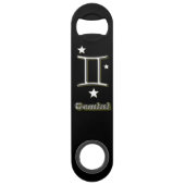 Gemini-symbool Speed Flessenopener (Achterkant)