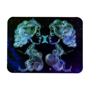 gemini the twins zodiac magnet magneet