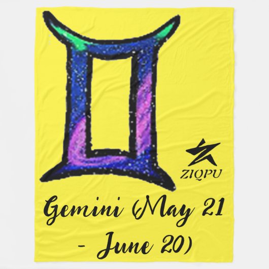 Gemini Throw Blanket Fleece Deken (Voorkant)