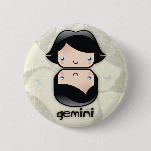 Gemini-toets Ronde Button 5,7 Cm (Voorkant)
