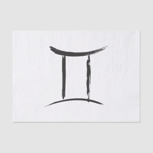 GEMINI Tweelingen Dualiteit Sterrenbeeld Mei Juni  Tissuepapier (Voorkant)