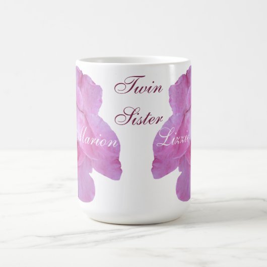 Gemini Twin sisters hot roze roos mok Berglind (Center)