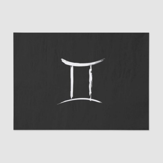 GEMINI Twins Duality Zodiac May June Astrology Tissuepapier (Voorkant)