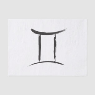 GEMINI Twins Duality Zodiac May June Astrology Tissuepapier