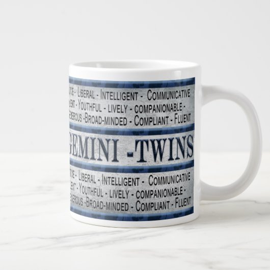 GEMINI - TWINS - MOK COFFEE/SOUP/JUMBO - TEKST (Rechts)