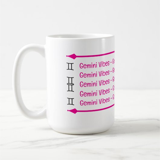 Gemini Vibes Café Mug (Gauche)