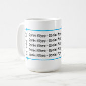 Gemini Vibes Café Mug (Devant gauche)