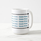 Gemini Vibes Café Mug (Devant droit)