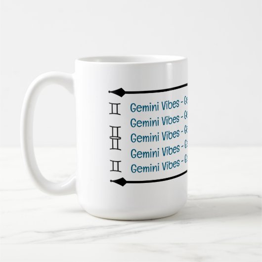 Gemini Vibes Café Mug (Gauche)