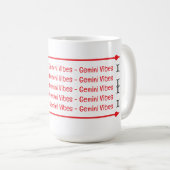 Gemini Vibes Café Mug (Devant droit)