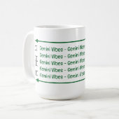 Gemini Vibes Café Mug (Devant gauche)