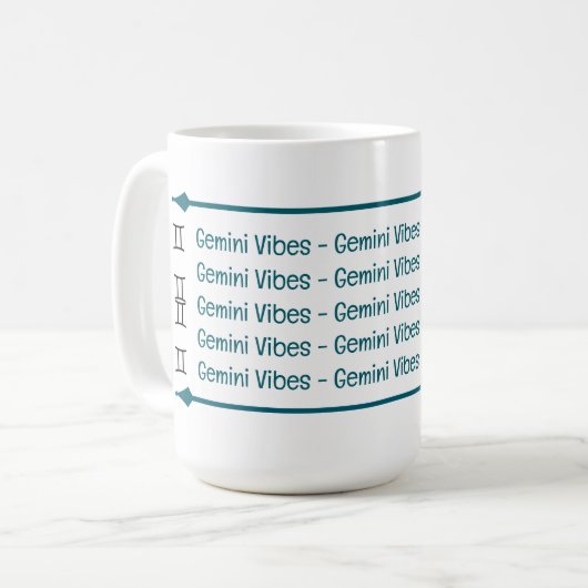 Gemini Vibes Café Mug (Devant gauche)