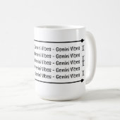 Gemini Vibes Café Mug (Devant droit)