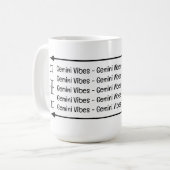 Gemini Vibes Café Mug (Devant gauche)