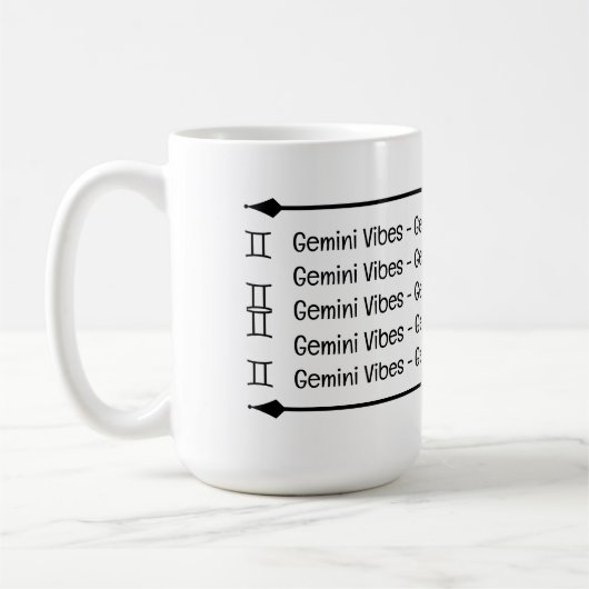 Gemini Vibes Café Mug (Gauche)