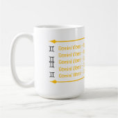 Gemini Vibes Café Mug (Gauche)