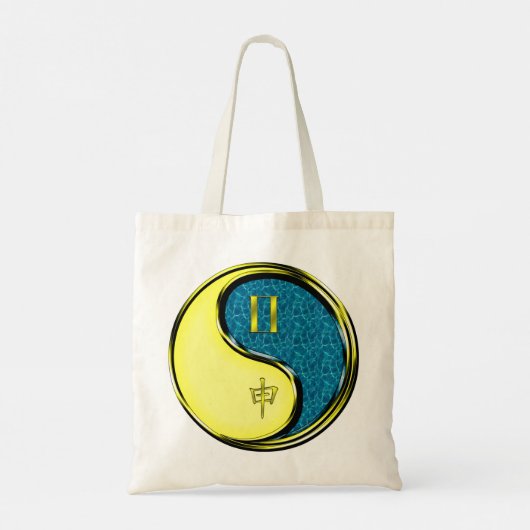 Gemini & Water Monkey Tote Bag (Achterkant)