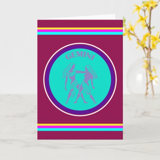 Gemini-Wenskaart Kaart (Gele Bloem)