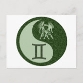 Gemini Yin Yang Briefkaart (Voorkant)