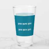 Gemini Zodiac Aanpasbare Bier Glas (Achterkant)