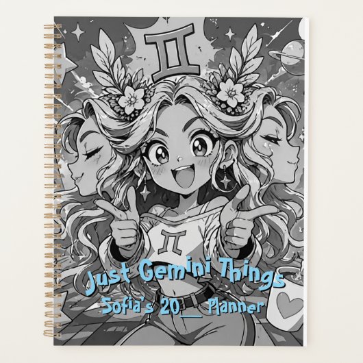 Gemini Zodiac Anime Celestial Aesthetic Manga (Devant)