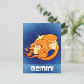 Gemini Zodiac Astrology Symbol Briefkaart (Staand voorkant)