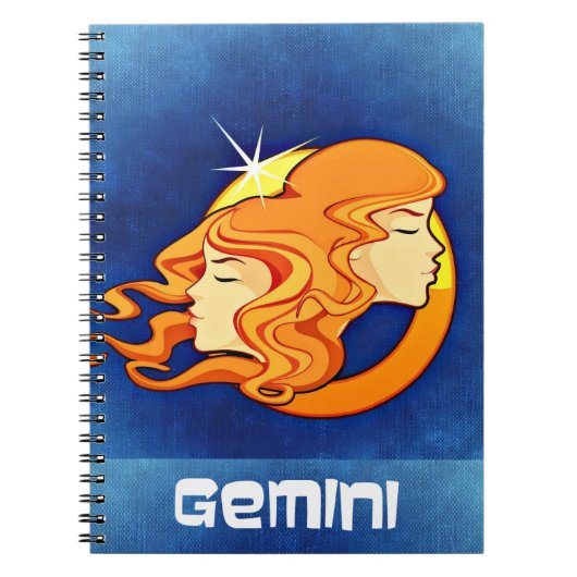 Gemini Zodiac Astrology Symbol Notitieboek (Voorkant)