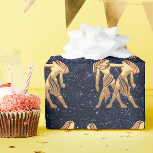 Gemini Zodiac Cadeaupapier (Verjaardagsfeest)