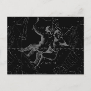 Gemini Zodiac Constellation Hevelius 1690 Briefkaart